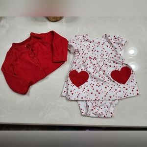 Carter's baby girl Valentine's day outfit